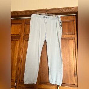 DKNY Sport Women’s XL Light Blue Fleece Inside Sweatpants, new with tags